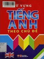 Từ vựng Tiếng Anh theo chủ điểm - Toàn tập (new edition)