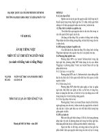 ân dụ tiếng việt nhìn từ lý thuyết nguyên mẫu