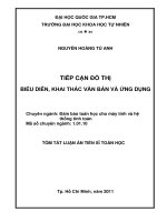 tiếp cận đô thị biểu diễn, khai thác văn bản và ứng dụng bản tóm tắt
