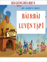 bài giảng hóa học 8 bài 8 bài luyện tập 1