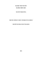 Phương trình vi phân với hệ số tuần hoàn