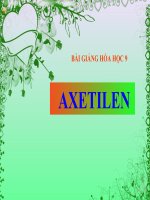 bài giảng hóa học 9 bài 38 axetilen