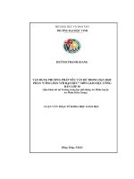 Vận dụng phương pháp nêu vấn đề trong dạy học phần công dân với đạo đức môn giáo dục công dân lớp 10 (qua khảo sát tại trường trung học phổ thông an minh, huyện an minh, kiên giang)