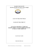 Xây dựng mô hình và thiết kế bộ điều khiển cân bằng robot hai bánh sử dụng vi điều khiển PIC