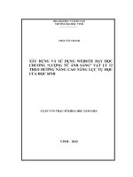 xây dựng và sử dụng website dạy học chương lượng tử ánh sáng vật lý 12 theo hướng nâng cao năng lực tự học của học sinh