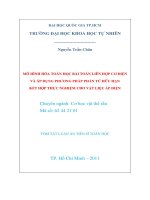 mô hình hóa toán học bài toán liên hợp cơ điện và áp dụng phương pháp