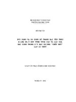 xây dựng và sử dụng hệ thống bài tập theo hướng phát huy tính tích cực tự lực của học sinh trong dạy học chương chất khí - lớp 10 thpt