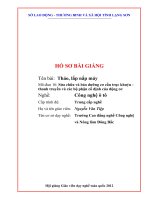 Hồ sơ bài giảng tháo nắp máy động cơ TOYOTA