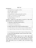 hoàn thiện pháp luật về quản lý nhà nước đối với công tác thi hành án dân sự ở nước chdcnd lào – bài học kinh nghiệm từ việt nam