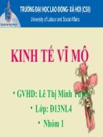 Bài thuyết trình kinh tế vĩ mô về các hàm