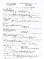đề thi thử đại học môn hóa có đáp án năm 2011 khối chuyên