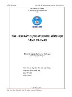 Đồ án tốt nghiệp TÌM HIỂU XÂY DỰNG WEBSITE MÔN HỌC BẰNG CANVAS