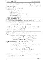 Chuyên đề Lượng Giác  Luyện Thi Đại Học