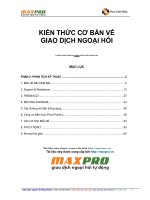kiến thức cơ bản về giao dịch ngoại hối  phần 2 phân tích kỹ thuật