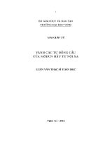 vành các tự đồng cấu của môđun hầu tự nội xạ