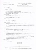 đề thi thử đại học môn toán có đáp án năm 2011 đhsphn