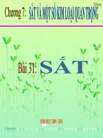 bài giảng hóa học 12 bài 31 sắt