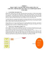 NHẬN THỨC NGƯỜI TIÊU DÙNG ĐỐI VỚI CÁCCHƯƠNG TRÌNH KHUYẾN MÃI TAI OOPMART HCMNĂM 2010