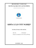 Đồ án Áp dụng chỉ số WQI trong đánh giá biến động nước một số sông, hồ tại Hà Nội