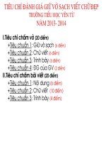 Chuyên đề vở sạch chữ đẹp