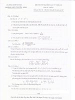 đề thi thử đại học môn toán có đáp án trường thpt chuyên đhkhtn lần 4