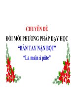 CHUYÊN ĐỀ: ĐỔI MỚI PHƯƠNG PHÁP DẠY HỌC “BÀN TAY NẶN BỘT” “La main à pâte”