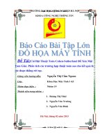 Cài Đặt Thuật Toán CohenSutherland Để Xén Một Tam Giác. Phân tích các trường hợp thuật toán sao cho kết quả là các đoạn thẳng rời rạc.
