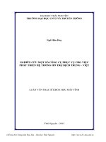 Nghiên cứu một số công cụ phục vụ cho việc phát triển hệ thống hỗ trợ dịch Trung Việt