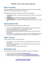 Bộ đề thi TOEIC có kèm đáp án INSTRUCTIONS