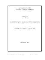 Giải pháp bảo vệ Web Server dựa trên Reverse Proxy