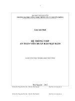 Hệ thống Voip an toàn với chuẩn bảo mật H.235