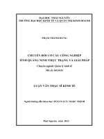 Chuyển đổi cơ cấu công nghiệp tỉnh Quảng Ninh thực trạng và giải pháp