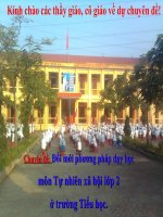 Chuyên đề   đổi mới phương pháp dạy học môn tự nhiên xã hội lớp 2 ở trường tiểu học