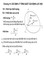 chuong10Các định luật cơ bản và phương trình vi phân chuyển động của chất điểm