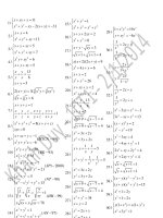 500 bài tập hệ phương trình luyện thi đại học cao đẳng