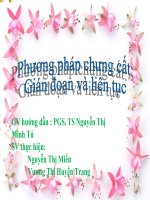 Báo cáo công nghệ chất thơm : Phương pháp chưng cất gián đoạn và liên tục