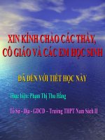 thuyết trình địa lý ngành thương mại