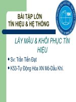 lấy mẫu & khôi phục tín hiệu
