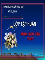 tập huấn môn ngữ văn