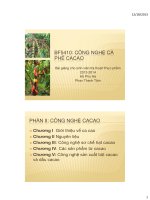 Bài giảng môn công nghệ cà phê ca cao (Bách khoa hà nội )