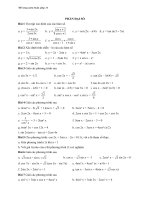 ĐỀ CƯƠNG ôn tập môn TOÁN học kỳ 1 lớp 11