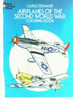 airplanes of the second world war coloring book