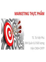 BÀI GIẢNG MARKETING THỰC PHẨM