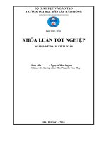 Hoàn thiện công tác kế toán doanh thu, chi phí và xác định kết quả kinh doanh tại công ty TNHH một thành viên Quản lý và kinh doanh nhà Hải Phòng