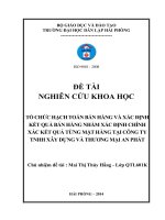 tổ chức hạch toán bán hàng và xác định kết quả bán hàng nhằm xác định chính xác kết quả từng mặt hàng công ty tnhh xây dựng và thương mại an phát