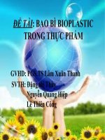 ĐỀ TÀI BAO BÌ SINH HỌC TRONG THỰC PHẨM