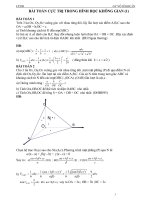 CUC TRI TRONG HÌNH HỌC KHÔNG GIAN