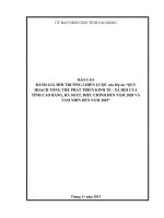 báo cáo đánh giá môi trường chiến lược của dự án quy hoạch tổng thể phát triển kinh tế - xã hội của tỉnh cao bằng, rà soát, điều chỉnh đến năm 2025