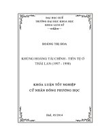 khủng hoảng tài chính - tiền tệ ở thái lan (1997 - 1998)
