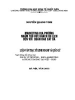 marketing địa phương nhằm thu hút khách du lịch đến với quần đảo cát bà